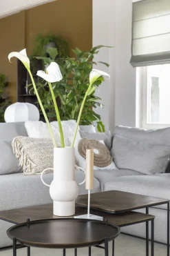 Houten Bijzettafels|Ronde Bijzettafels-Urban Nature Culture Fez Bijzettafel Zwart