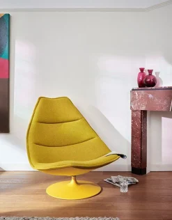 Design Fauteuils-Artifort F584-F585-F586 Fauteuil Zwart