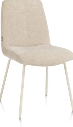 Eetkamerstoelen Zonder Armleuning-XOOON Filipo Eetkamerstoel Creme