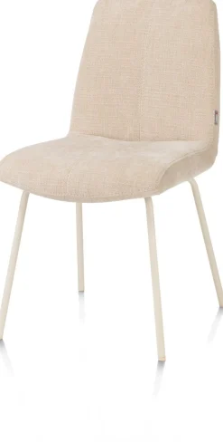 Eetkamerstoelen Zonder Armleuning-XOOON Filipo Eetkamerstoel Creme