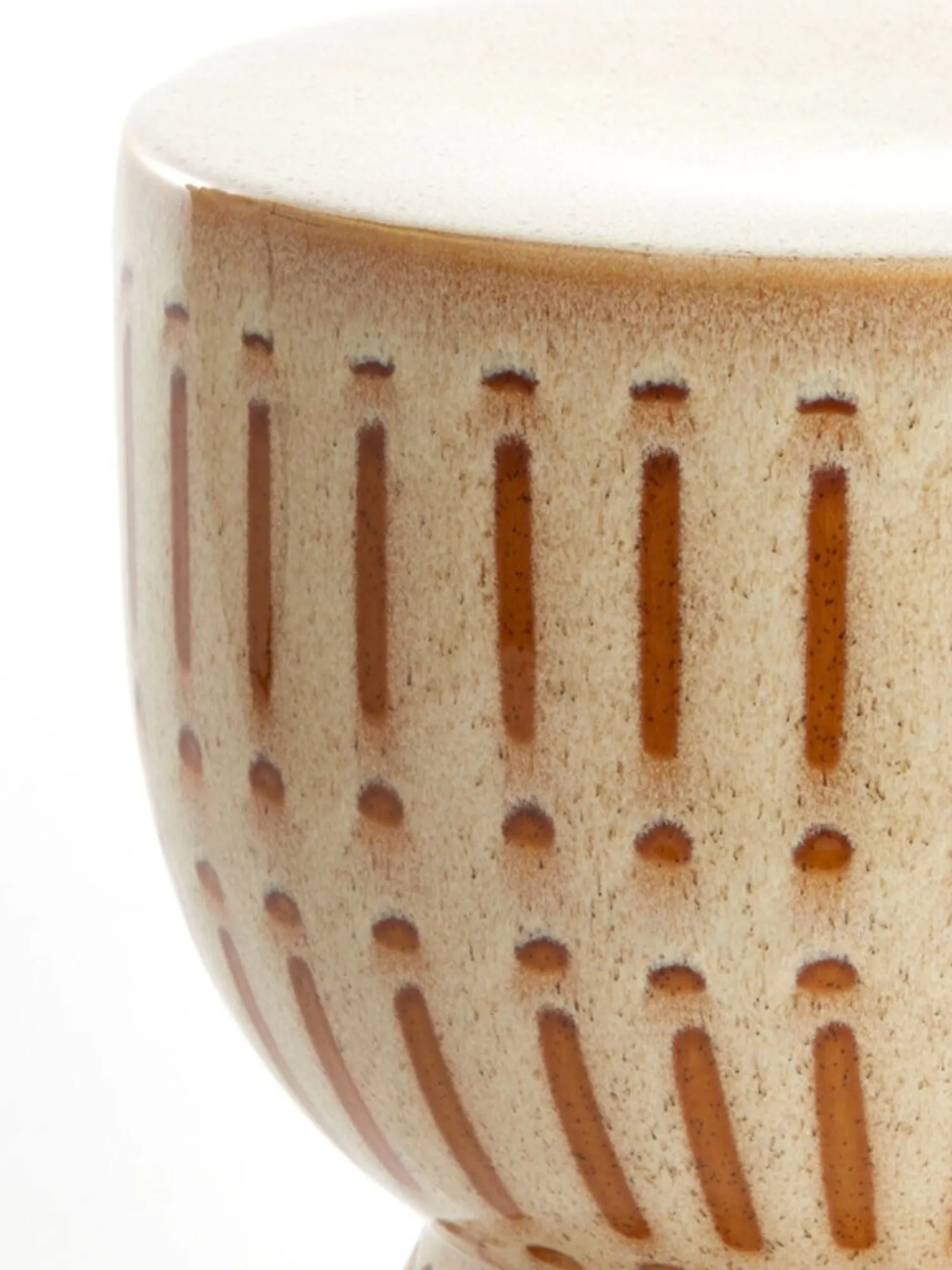 Ronde Bijzettafels-Eijerkamp Collectie Finca Bijzettafel Crème, bruin