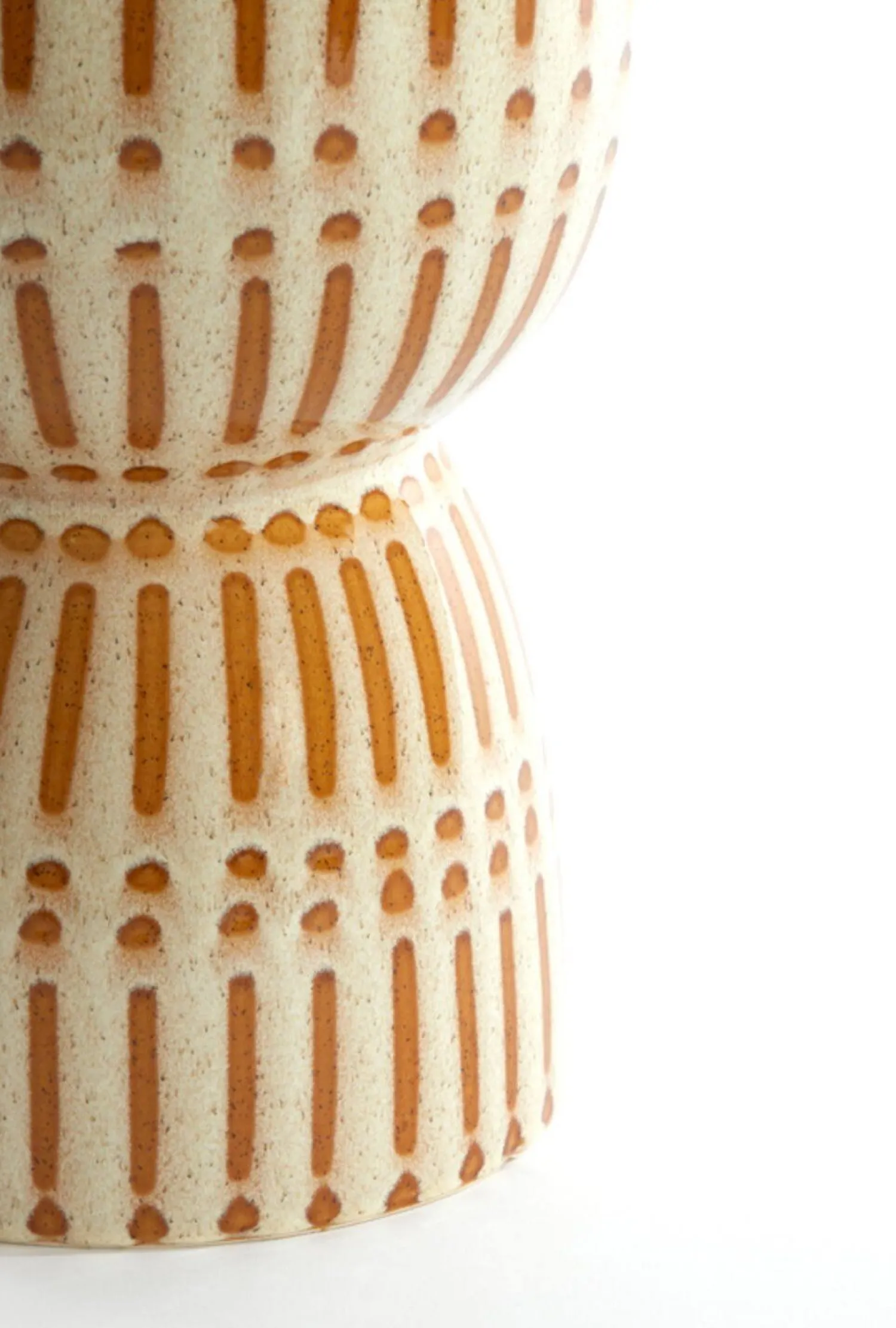 Ronde Bijzettafels-Eijerkamp Collectie Finca Bijzettafel Crème, bruin