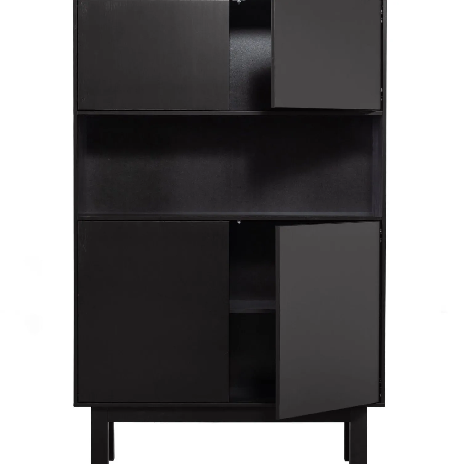 Buffetkasten|Buffetkasten-WOOOD Finca Buffetkast Deep Black