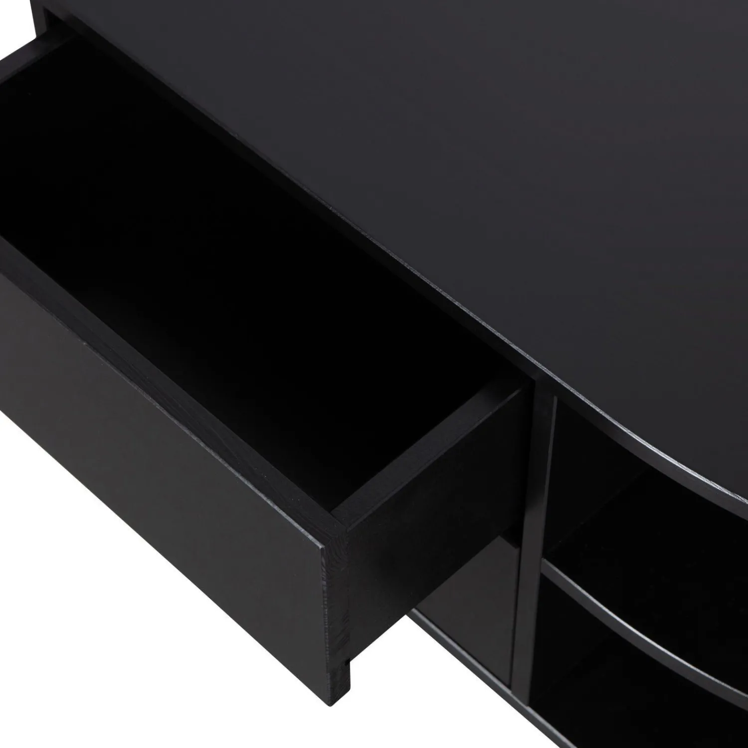 Tv-Meubels-WOOOD Finca Rechts TV-meubel Deep Black