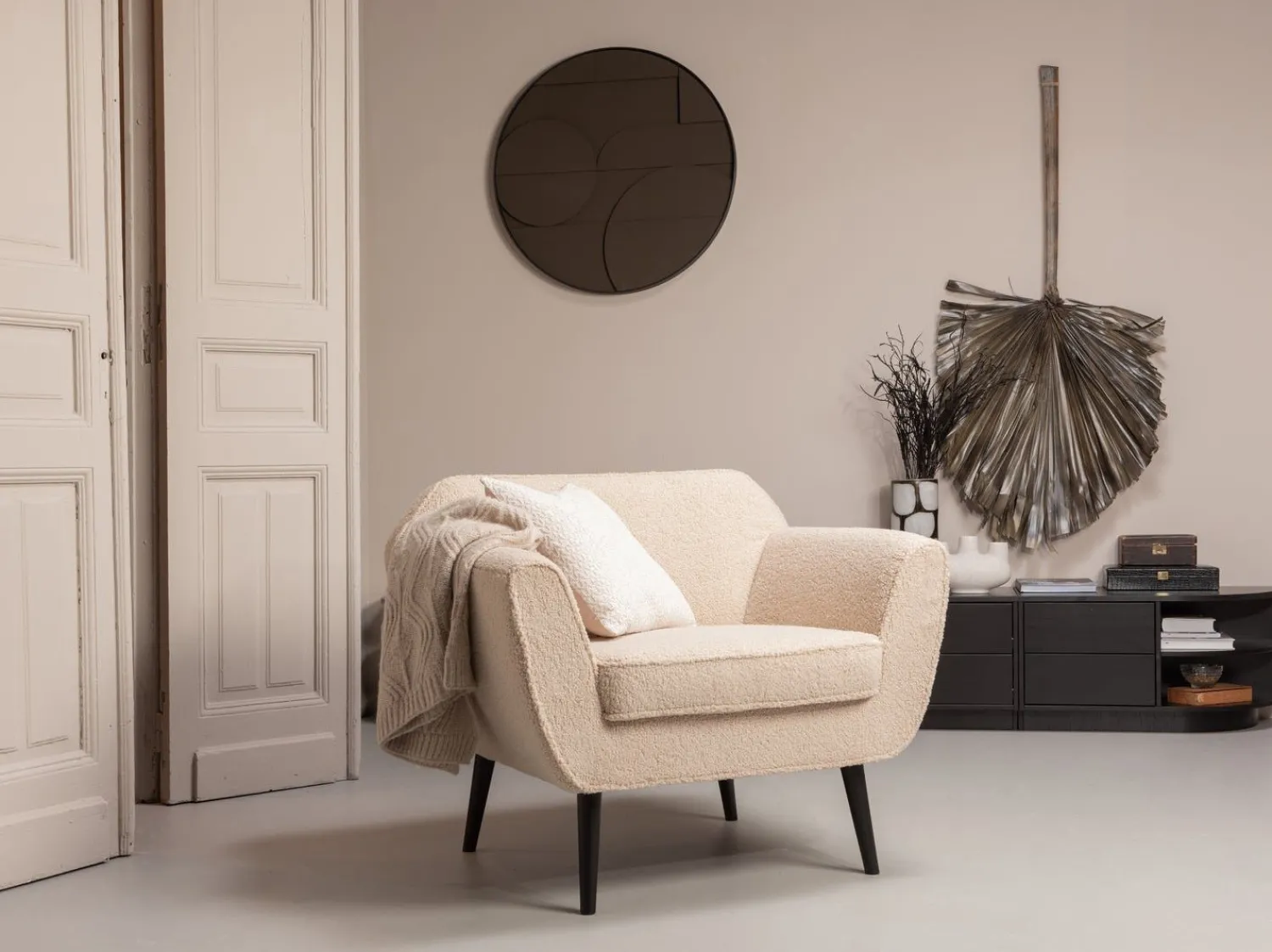 Tv-Meubels-WOOOD Finca Rechts TV-meubel Deep Black