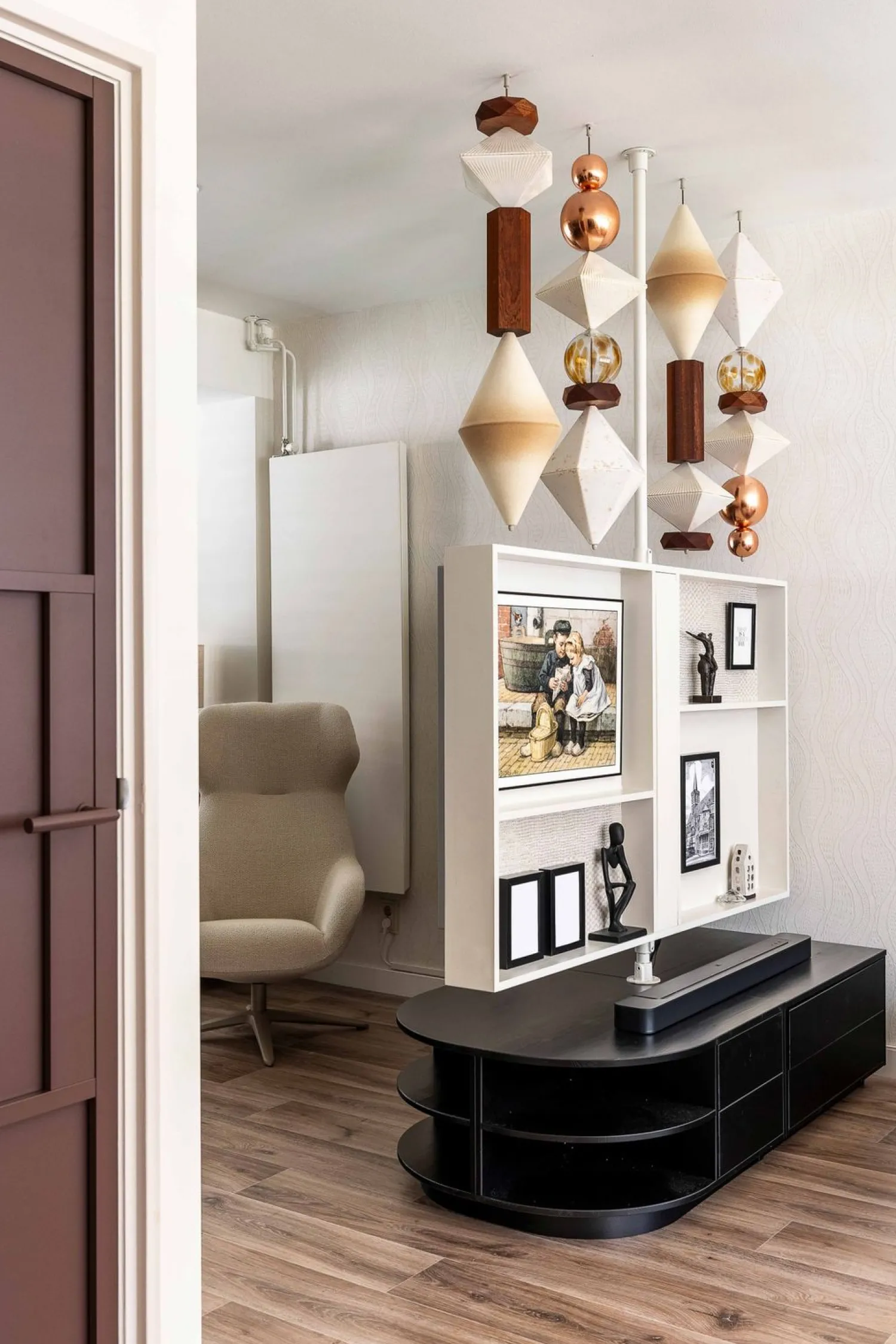 Tv-Meubels-WOOOD Finca Rechts TV-meubel Deep Black
