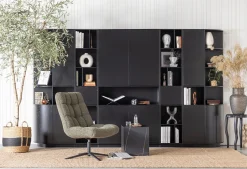 Tv-Meubels-WOOOD Finca Rechts TV-meubel Deep Black
