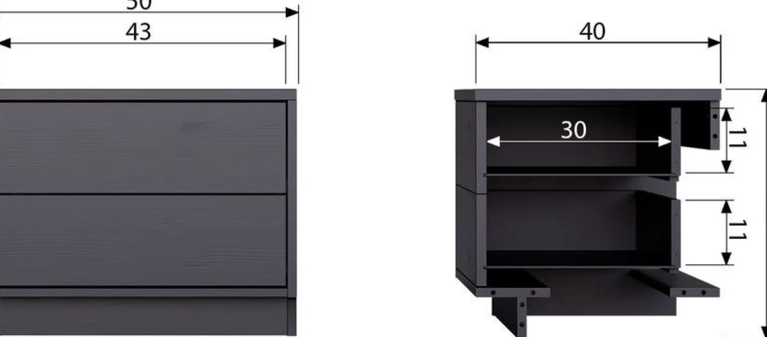 Tv-Meubels-WOOOD Finca TV-meubel Deep Black