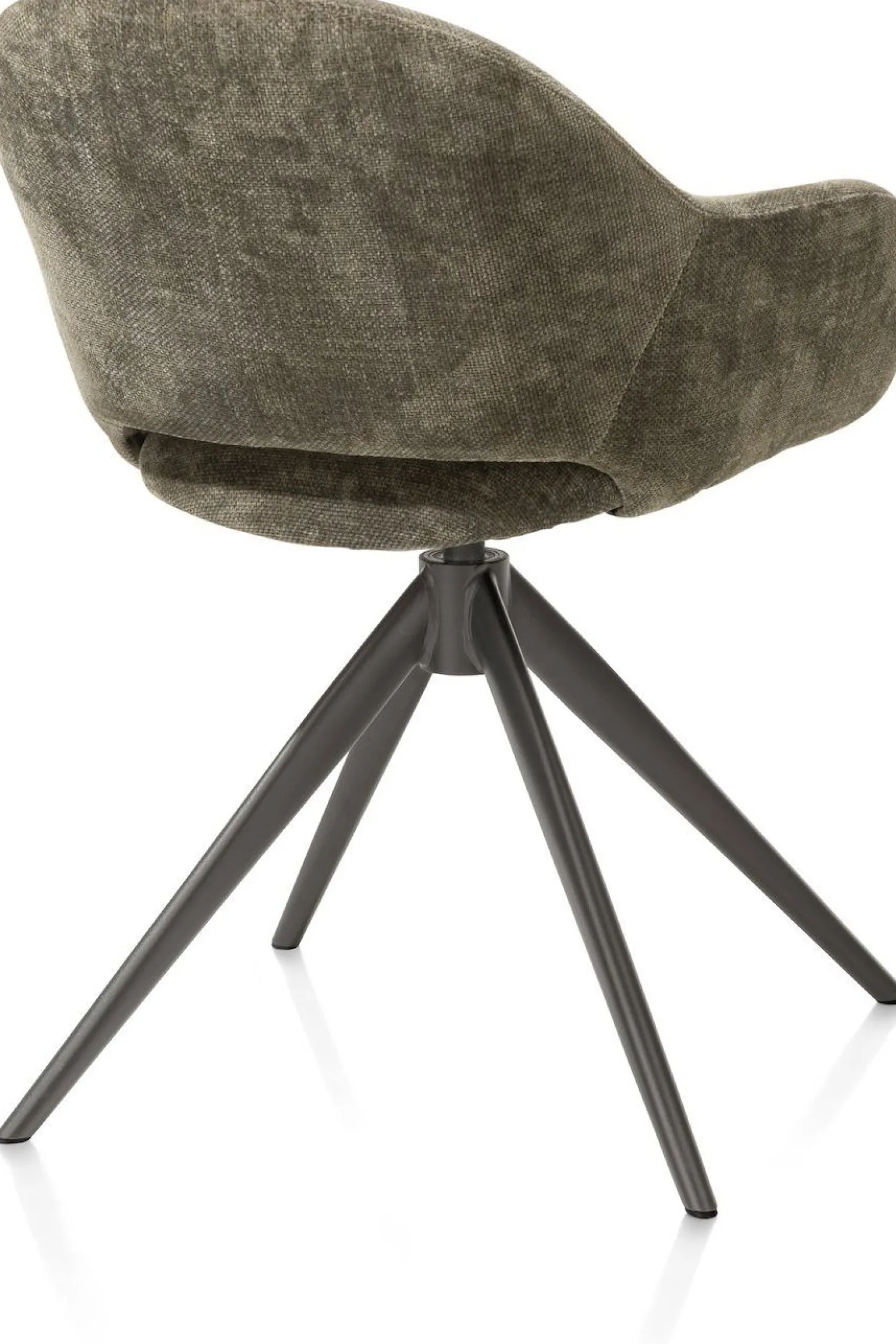 Eetkamerstoelen Met Armleuning-XOOON Finn Armstoel Donkergroen