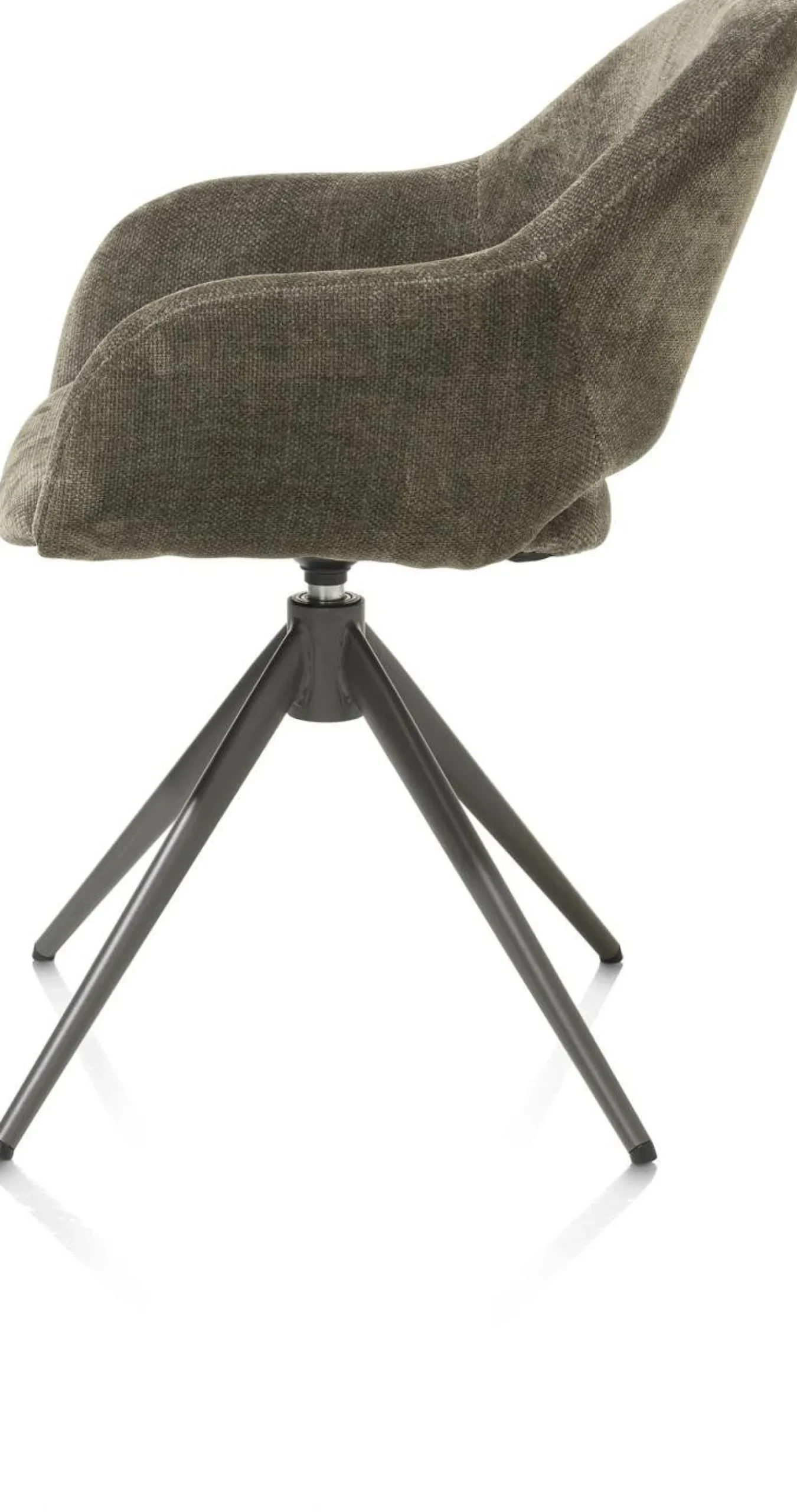 Eetkamerstoelen Met Armleuning-XOOON Finn Armstoel Donkergroen