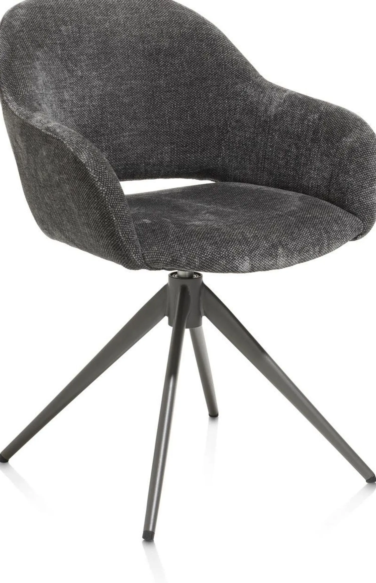 Eetkamerstoelen Met Armleuning-XOOON Finn Armstoel Antraciet