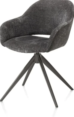 Eetkamerstoelen Met Armleuning-XOOON Finn Armstoel Antraciet
