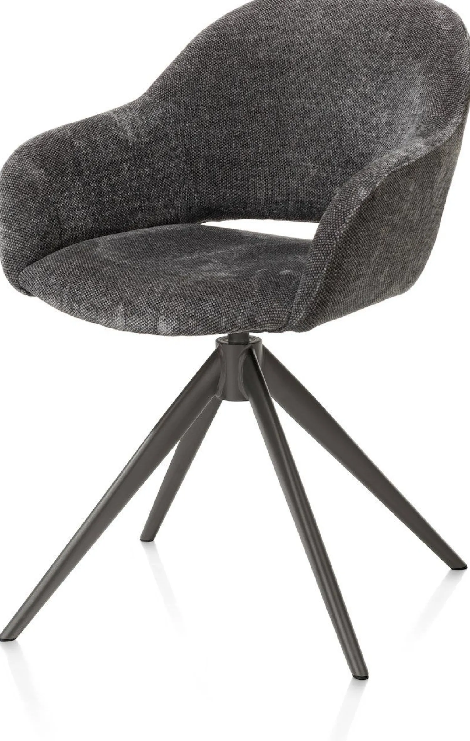 Eetkamerstoelen Met Armleuning-XOOON Finn Armstoel Antraciet