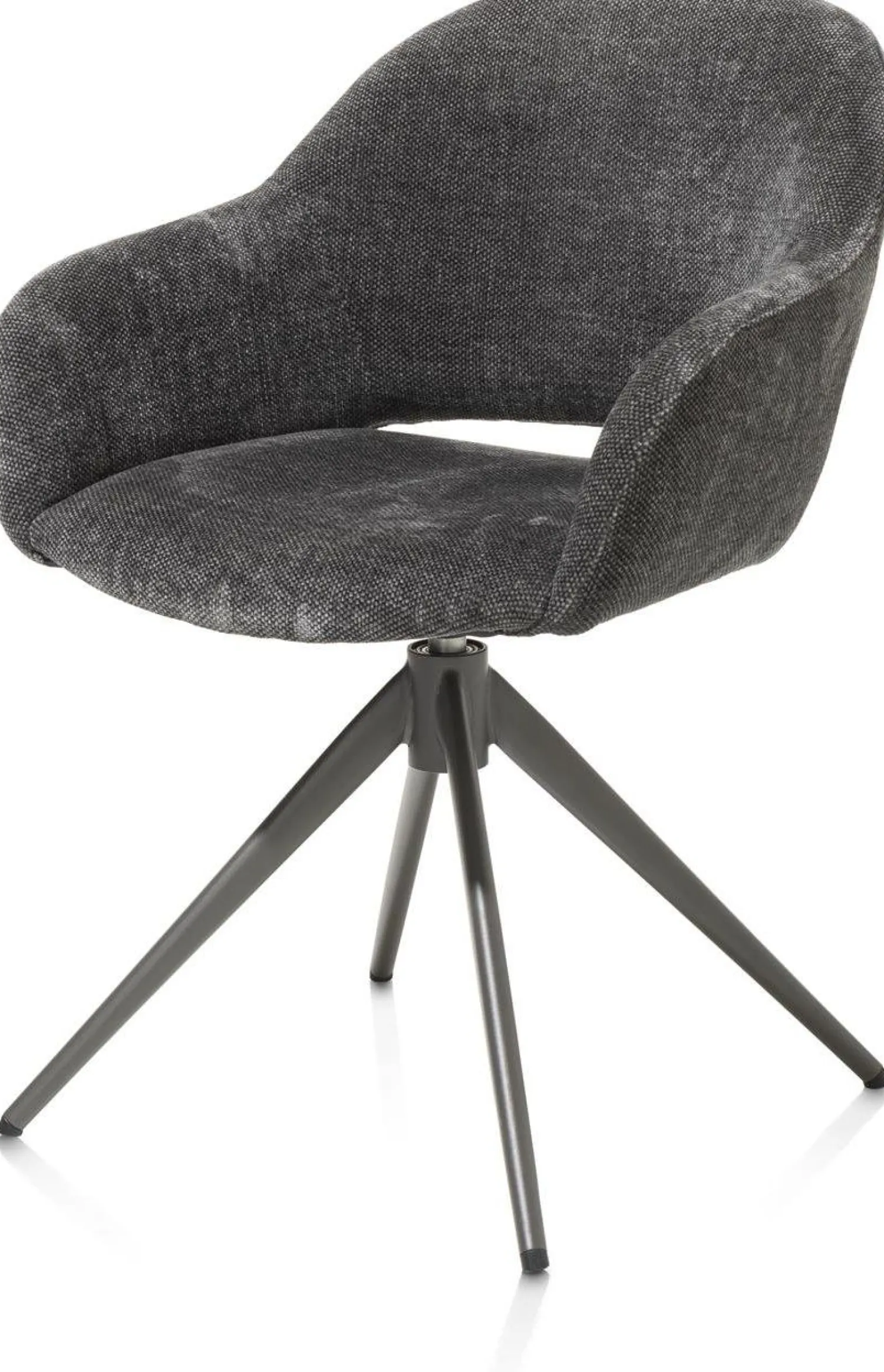 Eetkamerstoelen Met Armleuning-XOOON Finn Armstoel Antraciet