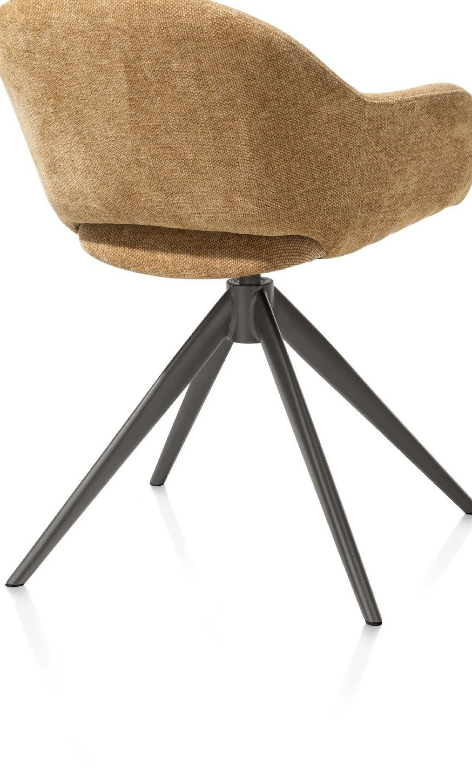 Eetkamerstoelen Met Armleuning-XOOON Finn Armstoel Okergeel