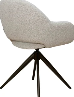 Eetkamerstoelen Met Armleuning-XOOON Finnly Armstoel Ivory