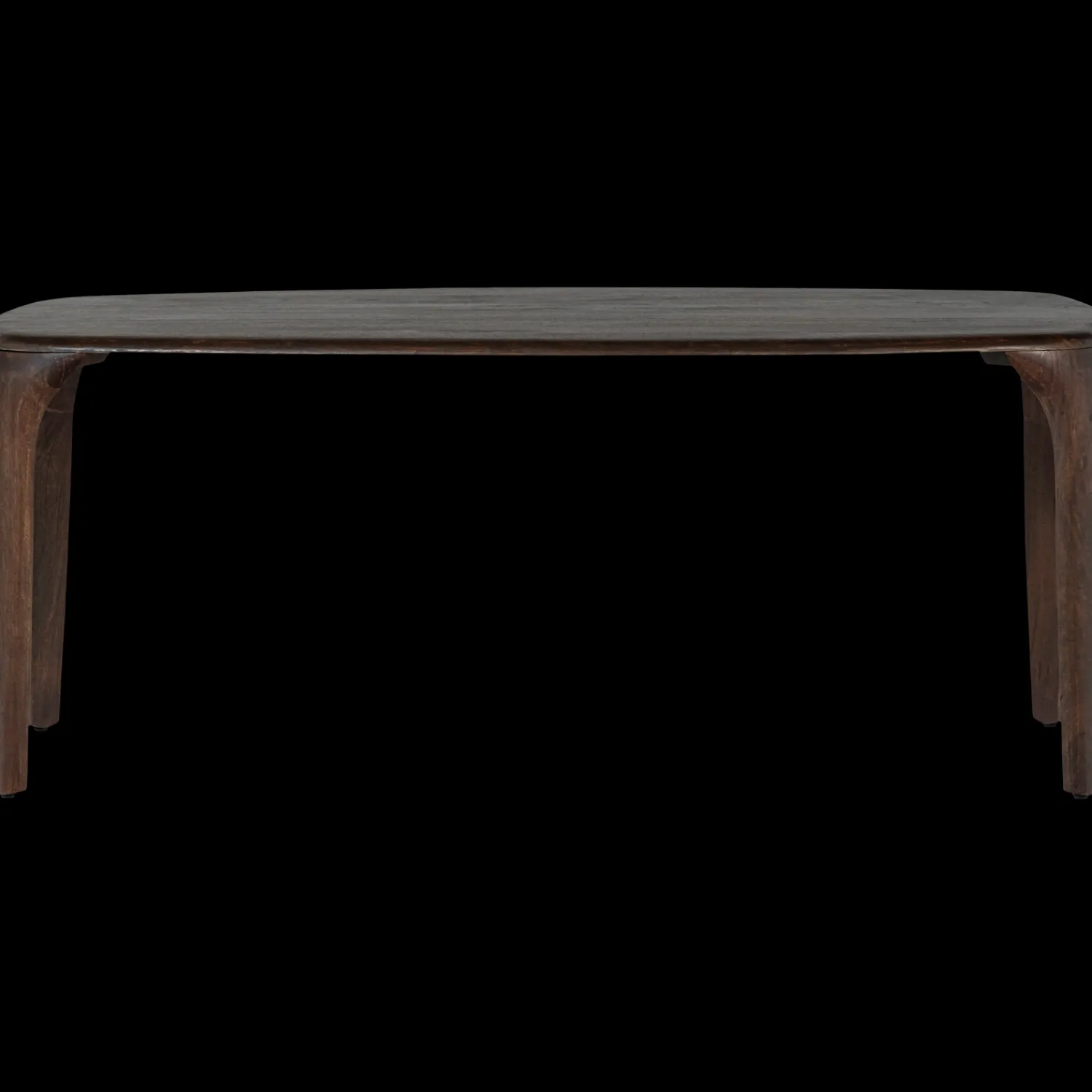 Houten Eettafels-WOOOD Fiore Eettafel Donkerbruin