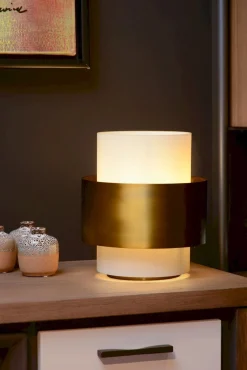Tafellampen|Tafellampen-Lucide Firmin Tafellamp Goud