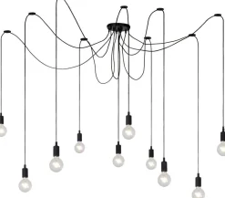 Industriële Hanglampen|Industriële Hanglampen-Lucide Fix Hanglamp Zwart
