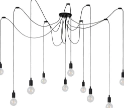 Industriële Hanglampen|Industriële Hanglampen-Lucide Fix Hanglamp Zwart