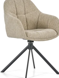 Eetkamerstoelen Met Armleuning-Montèl Flair Eetkamerstoel Sand