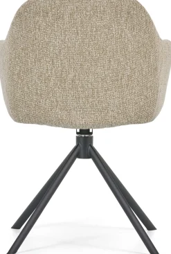 Eetkamerstoelen Met Armleuning-Montèl Flair Eetkamerstoel Sand