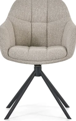 Eetkamerstoelen Met Armleuning-Montèl Flair Eetkamerstoel Beige