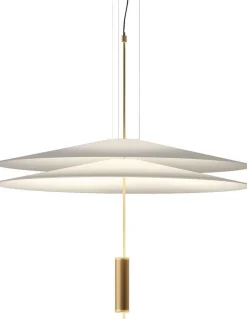 Hanglampen|Hanglampen-Vibia Flamingo Hanglamp Matt gold