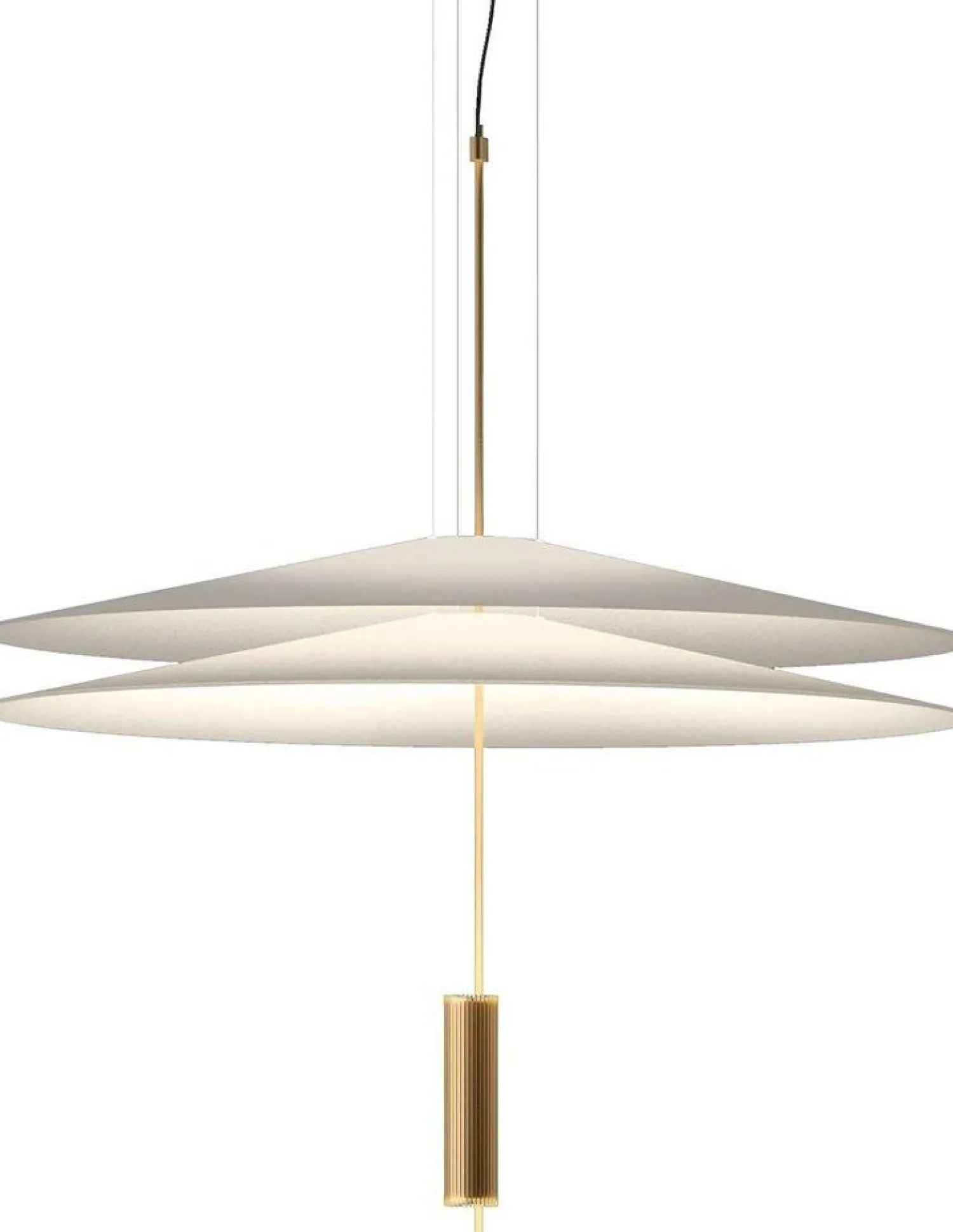 Hanglampen|Hanglampen-Vibia Flamingo Hanglamp Matt gold