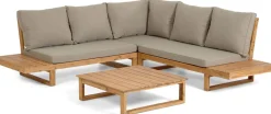 Loungesets-Kave Home Flaviina Loungeset Beige, Naturel
