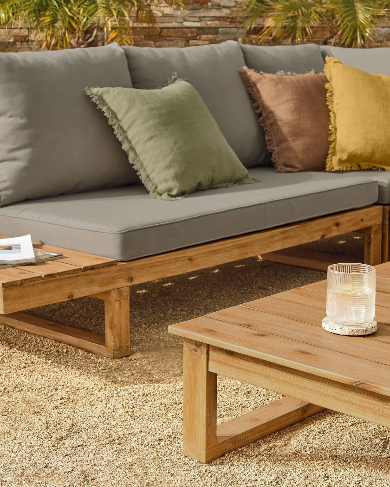 Loungesets-Kave Home Flaviina Loungeset Beige, Naturel