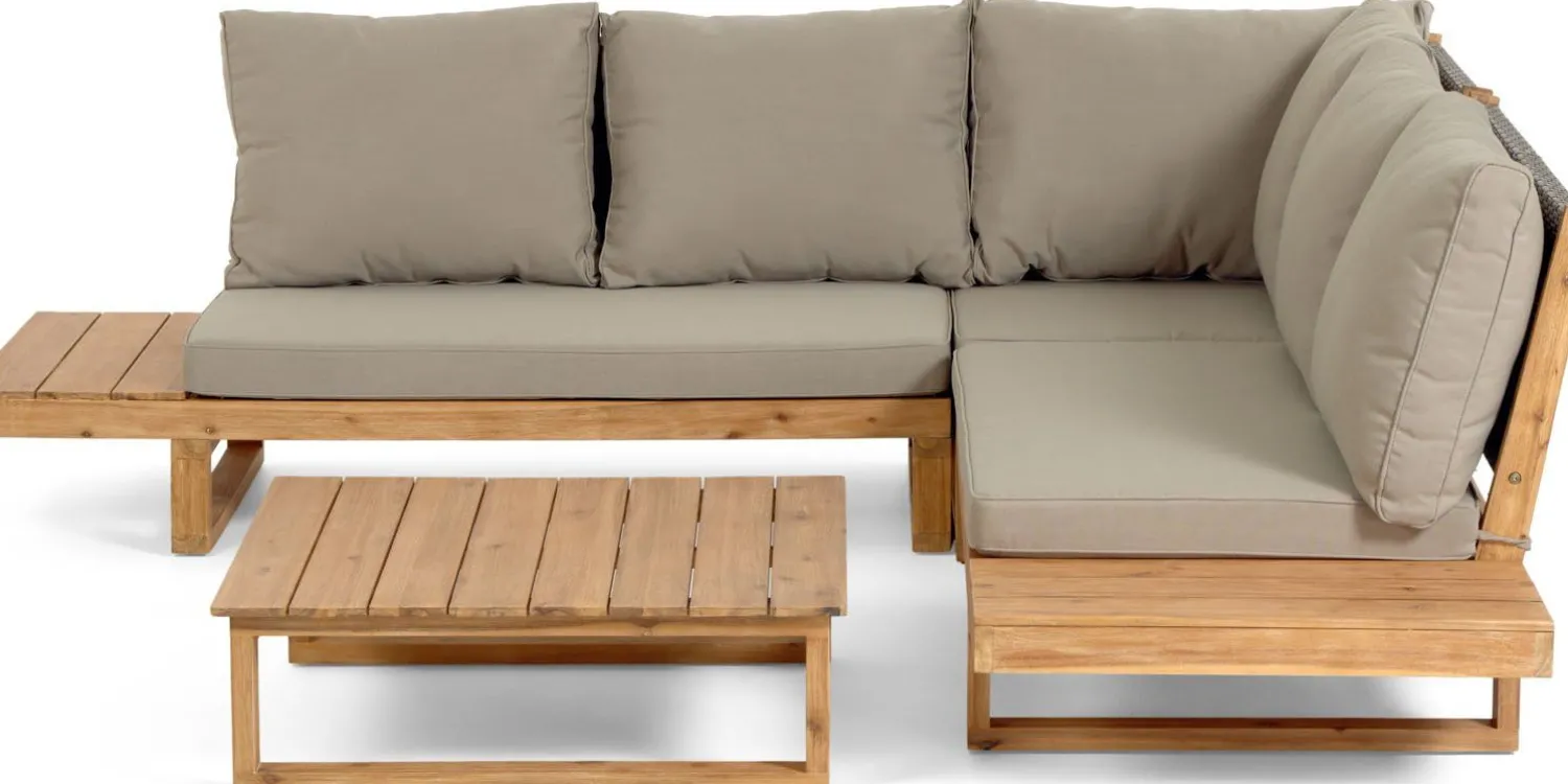Loungesets-Kave Home Flaviina Loungeset Beige, Naturel