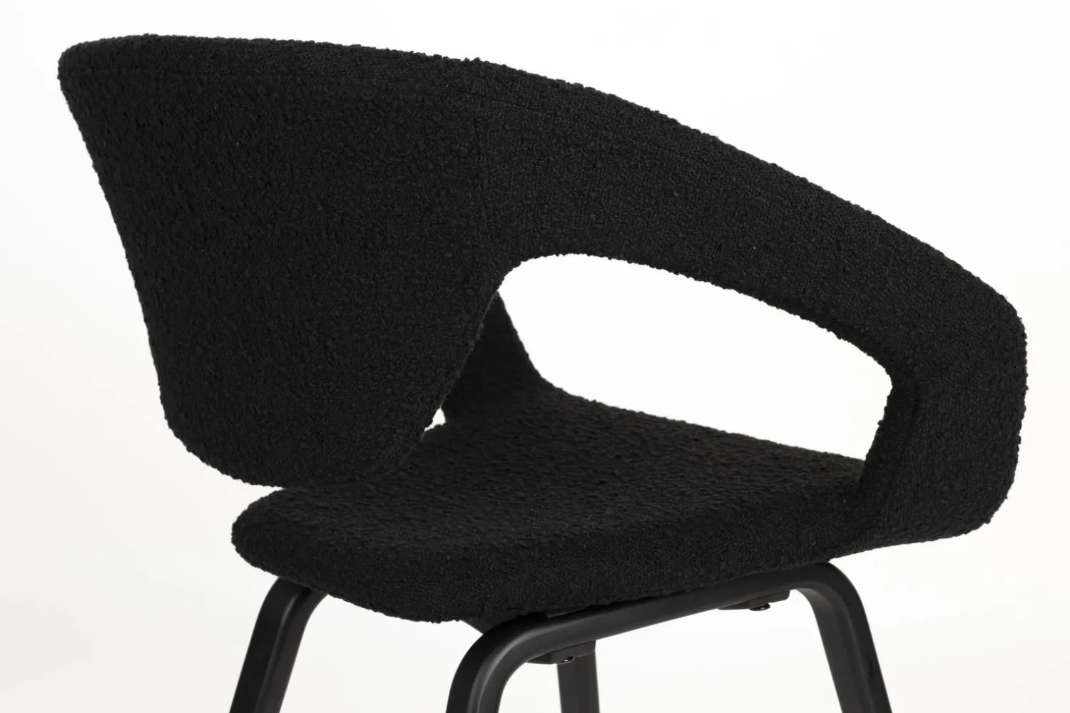 Design Stoelen-Zuiver Flexback (set van 2) Armstoel Zwart