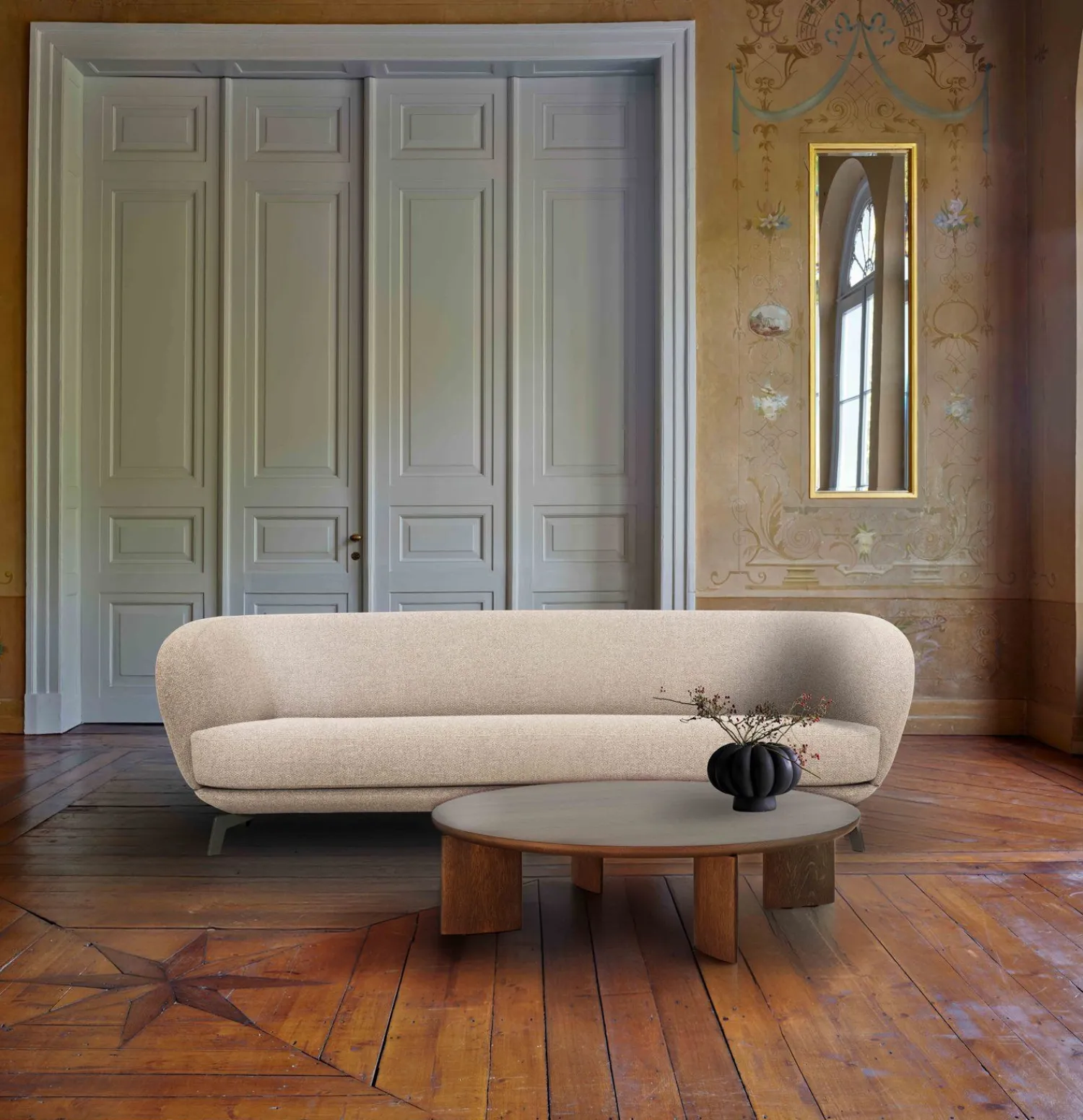 Zitbanken-Leolux Flint 2,5-Zitsbank Beige