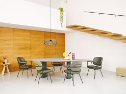Design Stoelen|Eetkamerstoelen Met Armleuning-Bert Plantagie Flip Armstoel Groen