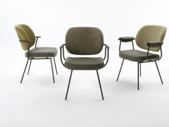 Design Stoelen|Eetkamerstoelen Met Armleuning-Bert Plantagie Flip Armstoel Groen