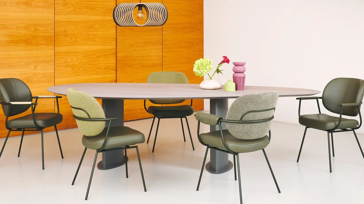 Design Stoelen|Eetkamerstoelen Zonder Armleuning-Bert Plantagie Flip Eetkamerstoel Groen