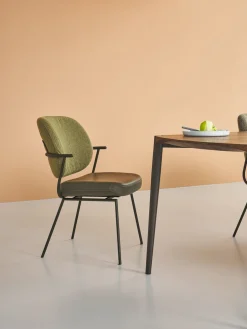 Design Stoelen|Eetkamerstoelen Zonder Armleuning-Bert Plantagie Flip Eetkamerstoel Groen