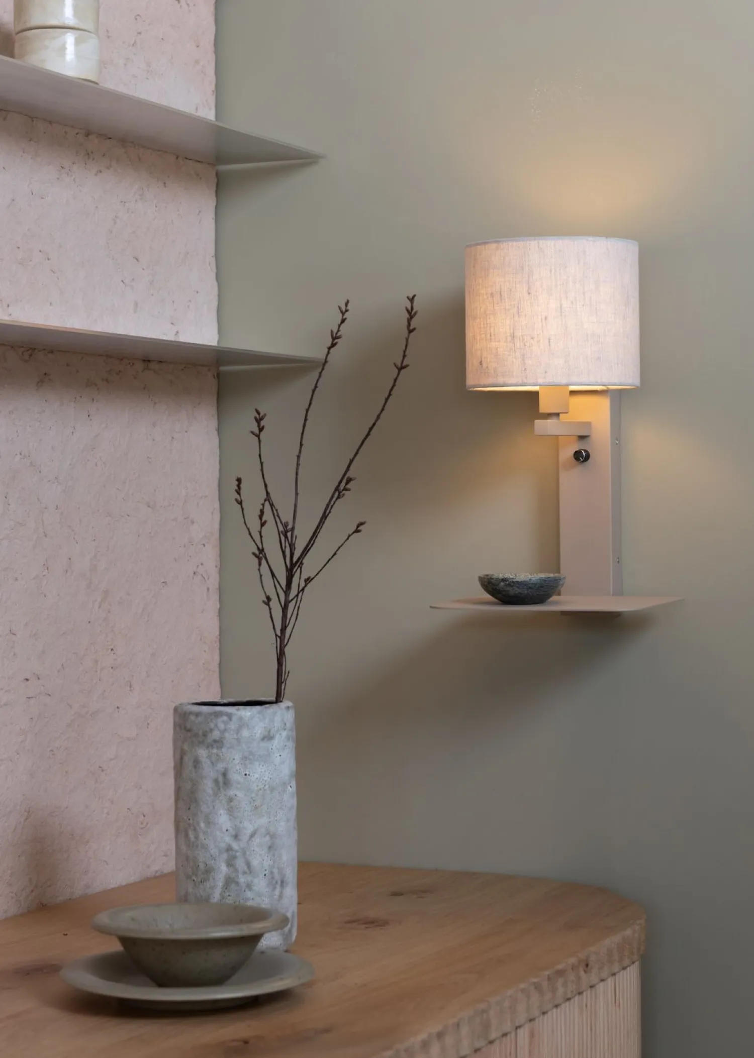 Wandlampen|Wandlampen-It's about RoMi Florence Wandlamp Sand, Light Linen