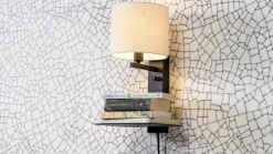 Industriële Wandlampen|Wandlampen-It's about RoMi Florence Wandlamp Licht Linnen