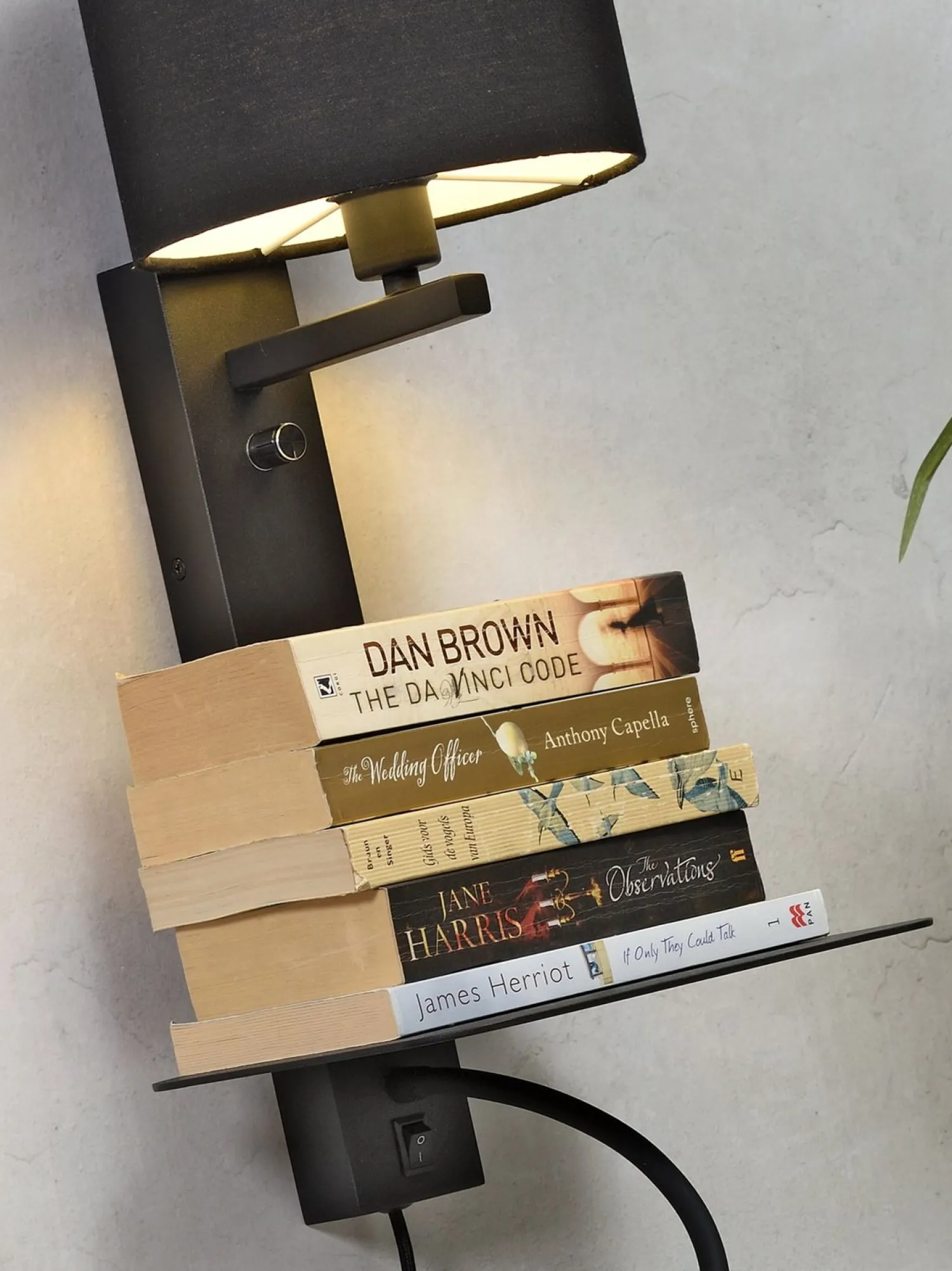 Industriële Wandlampen|Wandlampen-It's about RoMi Florence Wandlamp Licht Linnen