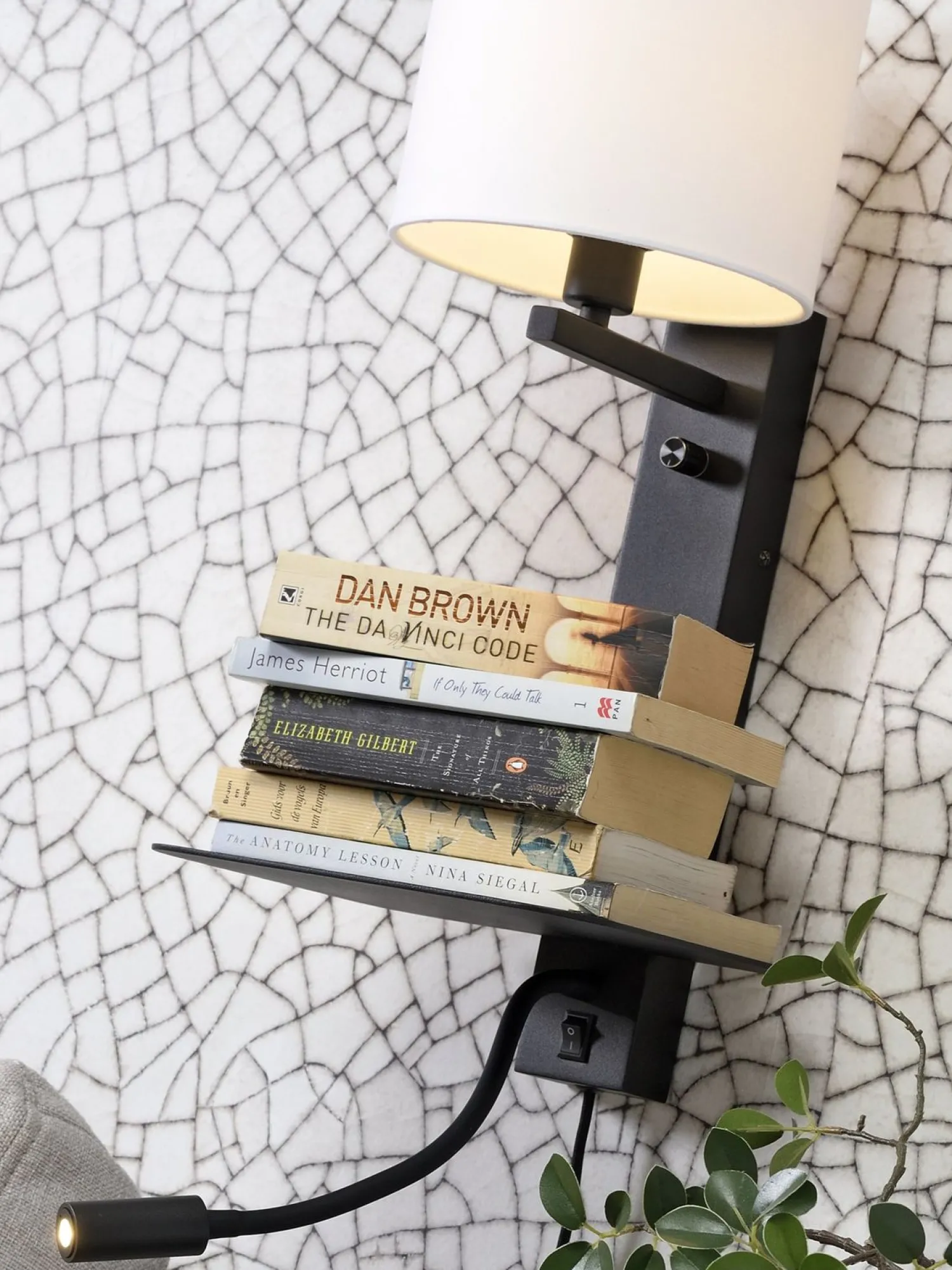 Industriële Wandlampen|Wandlampen-It's about RoMi Florence Wandlamp Licht Linnen