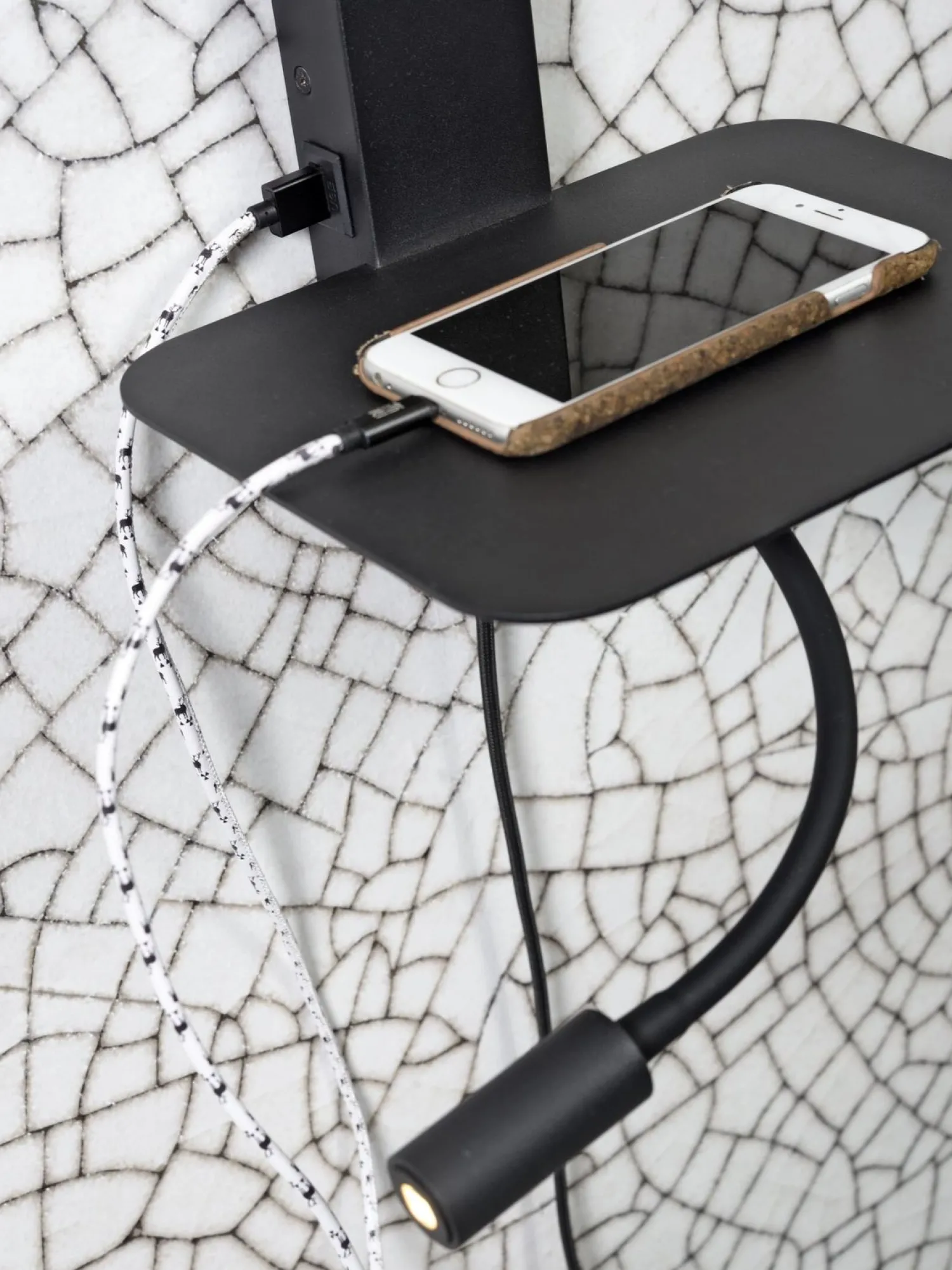 Industriële Wandlampen|Wandlampen-It's about RoMi Florence Wandlamp Licht Linnen