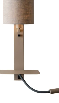 Wandlampen|Wandlampen-It's about RoMi Florence Wandlamp Sand, Dark Linen