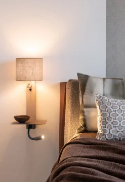 Wandlampen|Wandlampen-It's about RoMi Florence Wandlamp Sand, Dark Linen