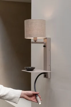 Wandlampen|Wandlampen-It's about RoMi Florence Wandlamp Sand, Dark Linen