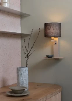 Wandlampen|Wandlampen-It's about RoMi Florence Wandlamp Sand, Black