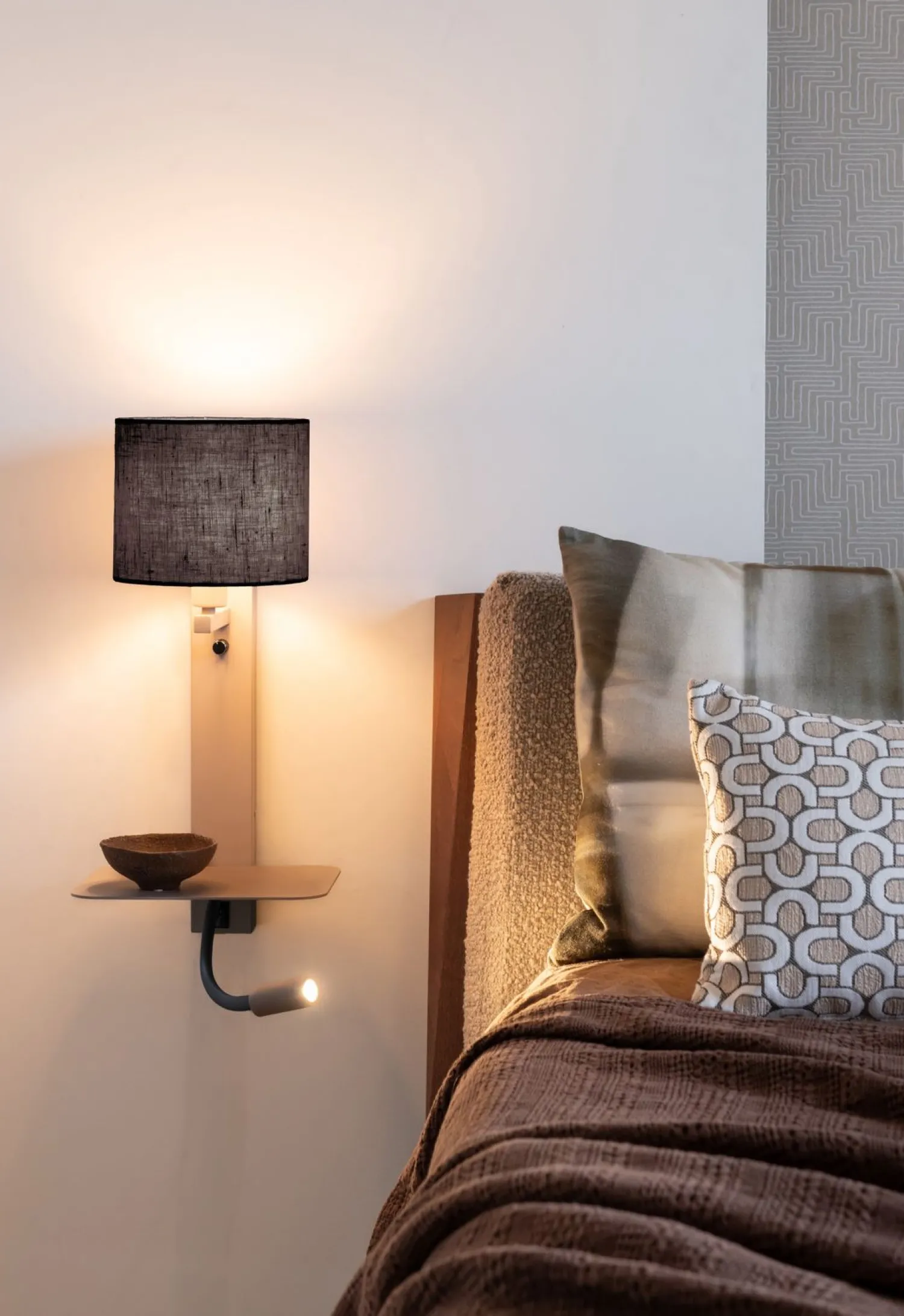 Wandlampen|Wandlampen-It's about RoMi Florence Wandlamp Sand, Black