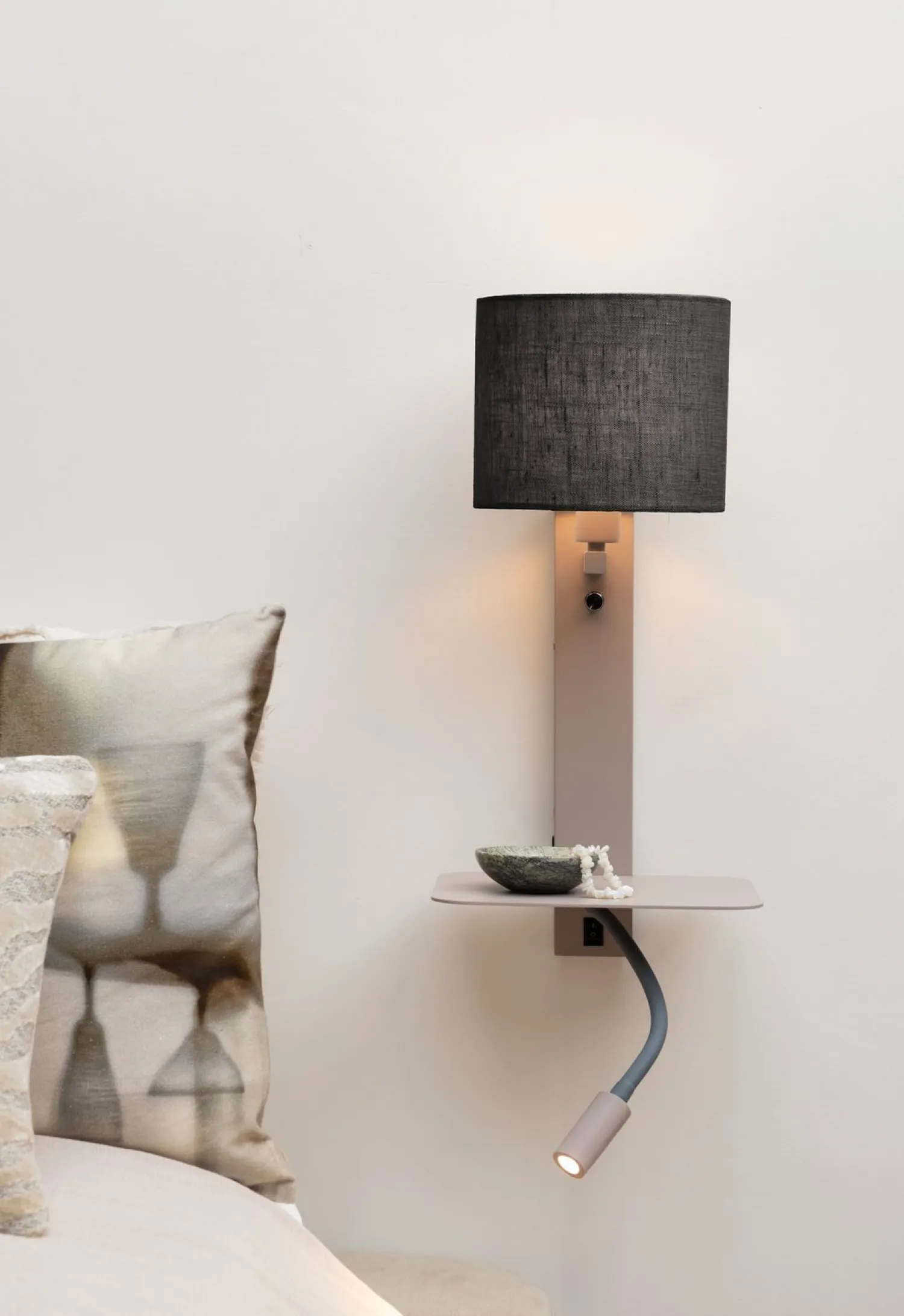 Wandlampen|Wandlampen-It's about RoMi Florence Wandlamp Sand, Black
