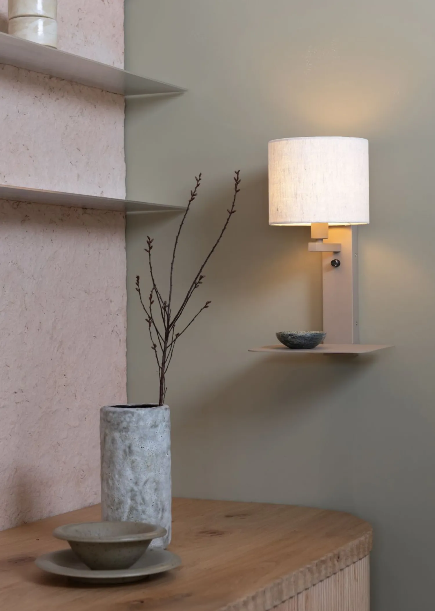 Wandlampen|Wandlampen-It's about RoMi Florence Wandlamp Sand, White